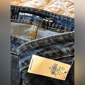 Old Navy mid-rise wide leg jeans